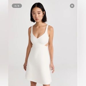 Theory Cut Out LBD black fit and flare dress New size 2